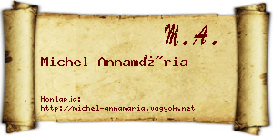 Michel Annamária névjegykártya