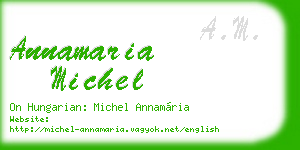 annamaria michel business card